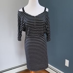 $5⭐️ Guess Cold Shoulder Stripe Dress